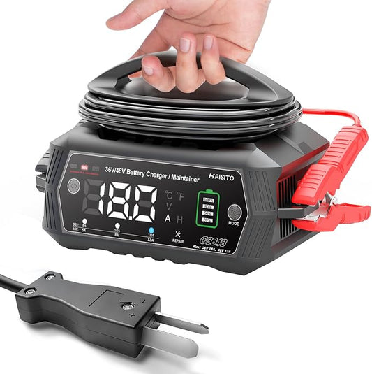 Golf cart Battery Charger, 36V 18A and 48V 13A Trickle Battery Charger by Hiyiton