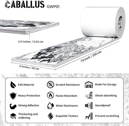 GWP01 Marble Grain Garage Wall Protector Car Door Protectors, Garage Accessories - Image 2