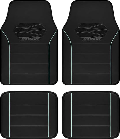 Skechers Memory Foam Car Mats, Leather Piping Car Floor Mats by Skechers