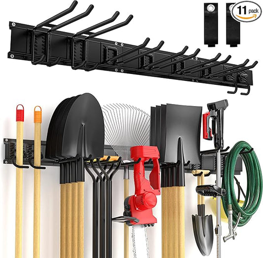 Garage Tool Organizer Wall Mount 11 PCS Garden Tool Organizer Adjustable Garage by Ailadl