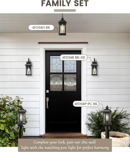 FEMILA Outdoor Wall Light Fixture, 1-Light Exterior Waterproof Wall Sconce - Image 6