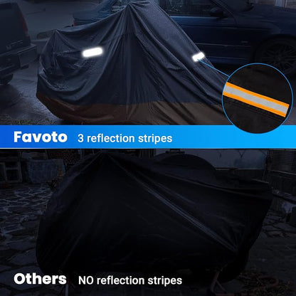 Favoto Motorcycle Cover Waterproof Outdoor - Image 5