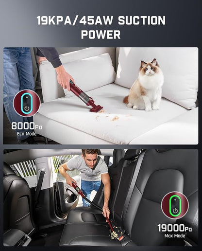 Fanttik Slim V8 APEX Car Vacuum, 4-in-1 Portable Mini Cordless Vacuum - Image 6
