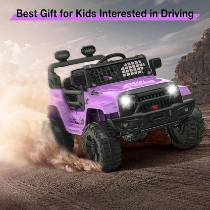 12V Kids Electric Ride On Truck Car w/Parent Remote Control, Spring Suspension - Image 8