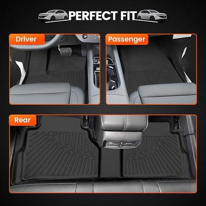 KMF Custom Fit Floor Mats for Nissan Murano 2025 Accessories, All Weather 3D - Image 7