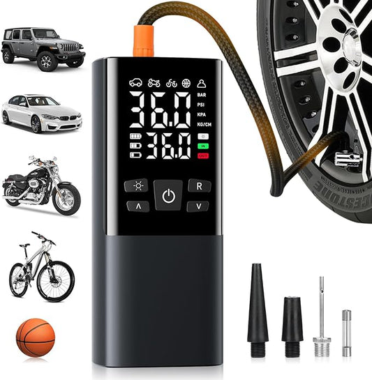 Bestview Tire Inflator Portable Air Compressor-150PSI Air Compressor 4X Faster by BESTVIEW
