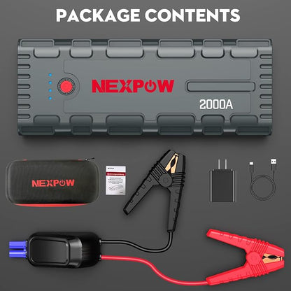 NEXPOW 2000A Peak Car Battery Jump Starter - Image 7