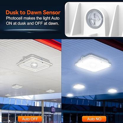 BBESTLED LED Canopy Light with Photocell, 36W 48W 60W Adjustable, ETL&DLC - Image 6