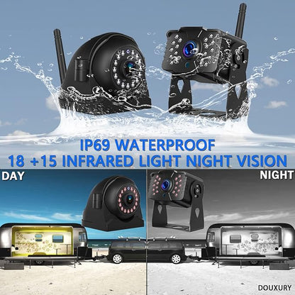 Wireless Backup Camera for RV Truck Trailer Camper Bus 5th Wheel 3 Rear/Side - Image 7