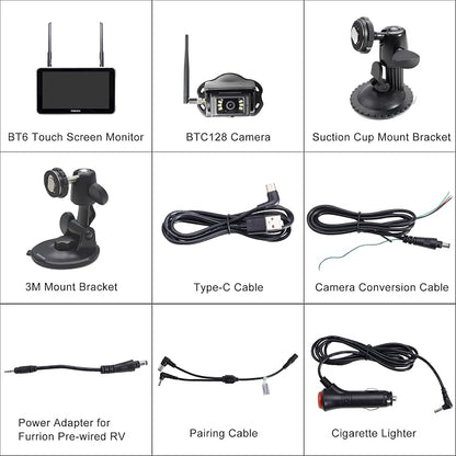 Haloview Byte Tango BT6 Touch RV Backup Camera Wireless 2.4G Digita FHD 1080P - Image 9