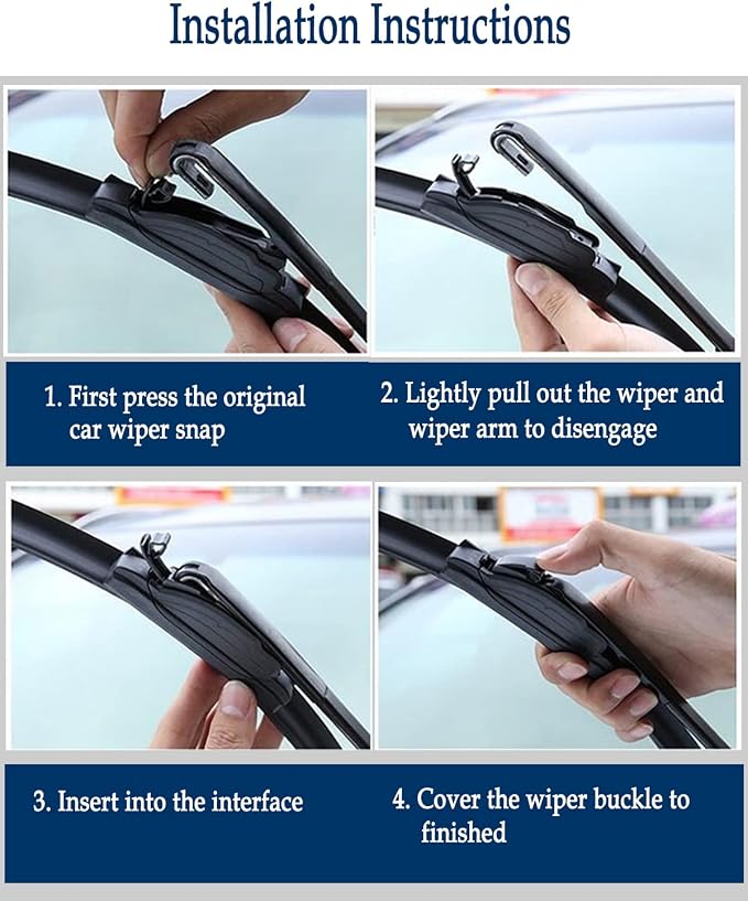 3Pcs Windshield Wipers for Nissan Rogue 2014-2023, Pathfinder Wipers 2013-2023 - Image 6