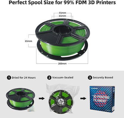 FLASHFORGE PLA Filament 1.75mm, 3D Printer Filament 1kg Spool, Dimensional - Image 6