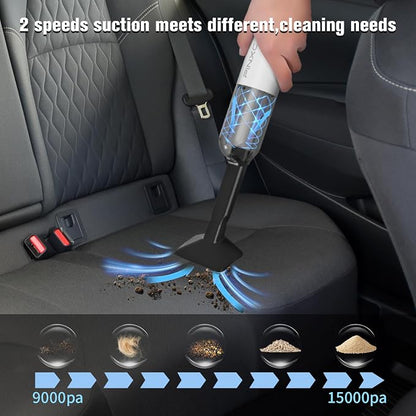 Mini Vacuum Cleaner Cordless 15000PA High Power, Handheld Car Vacuum, 5 in 1 - Image 2