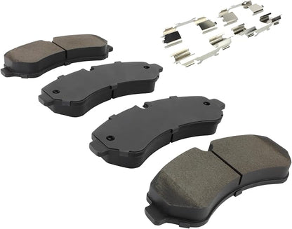 Premium Semi-Metallic Rear Brake Pads Compatible - Image 2