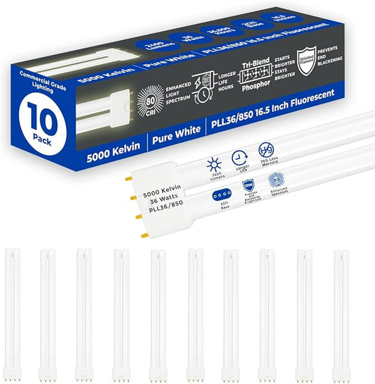 GoodBulb PLL36/850 36W 16.5" Twin Tube Compact Fluorescent Light Bulb 4-pin by GoodBulb