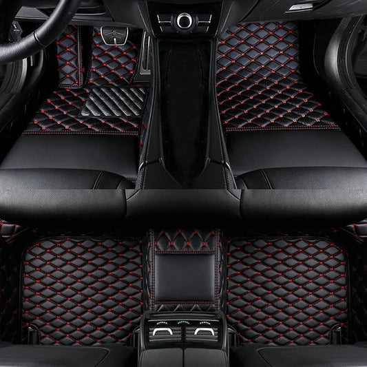 Custom Colors Car Floor Mats Black Pink by Unknown