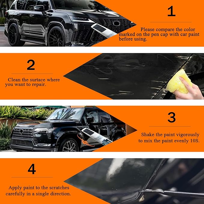 Copper Cres Touch Up Paint for Lexus, Car Paint Pen Scratch Repair Two-In-One - Image 6
