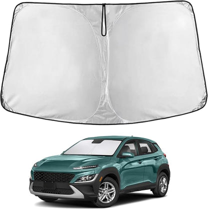 Econour Windshield Sun Shade for 2018-2025 Hyundai Kona Accessories Sunshade by EcoNour