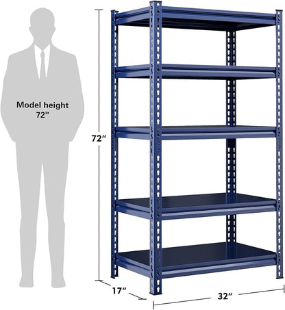 REIBII Garage Shelving 2000 LBS Storage Shelves Heavy Duty Metal Shelving Unit - Image 3