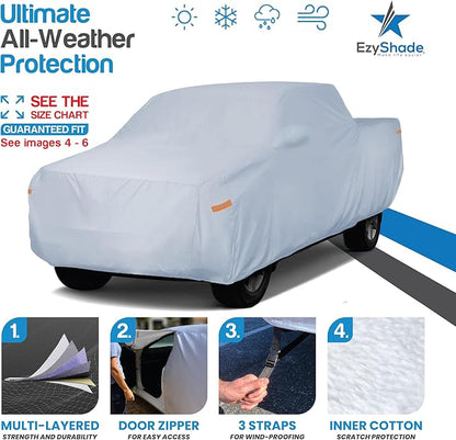 EzyShade 10-Layer Truck Cover Waterproof All Weather. See Vehicle Size-Chart - Image 2