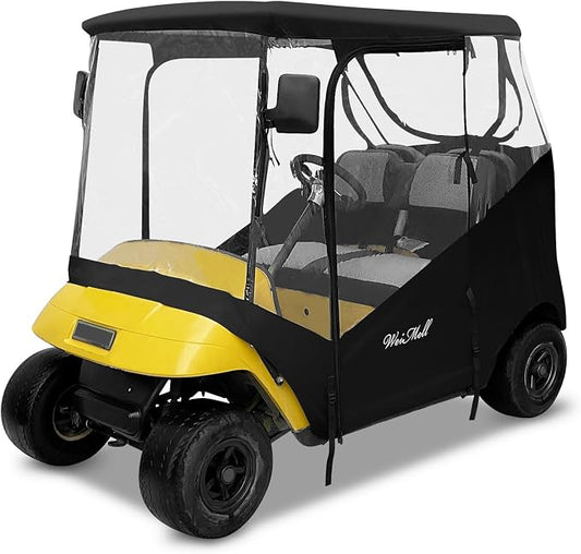 Golf Cart Enclosure Fit for EZGO TXT EZGO RXV 2 Passenger 2-Person Seaters by WEIMELL