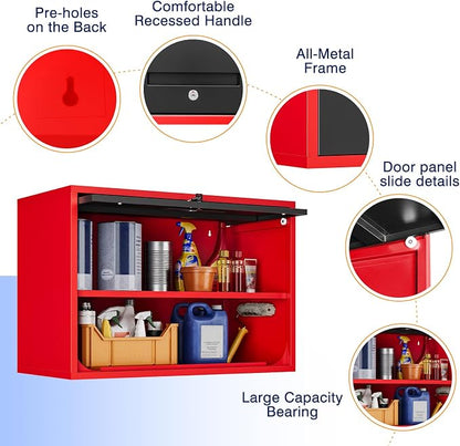 Yizosh Metal Garage Wall Cabinet - Image 6