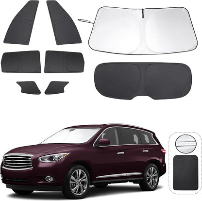 TINGLU Window Shades for Infiniti QX60 2014-2021 Accessorie Car Side Full by TINGLU