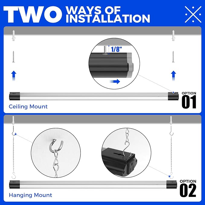 Barrina BS84 LED Shop Lights for Workshop 4FT, 6500K Utility Shop Lights - Image 5