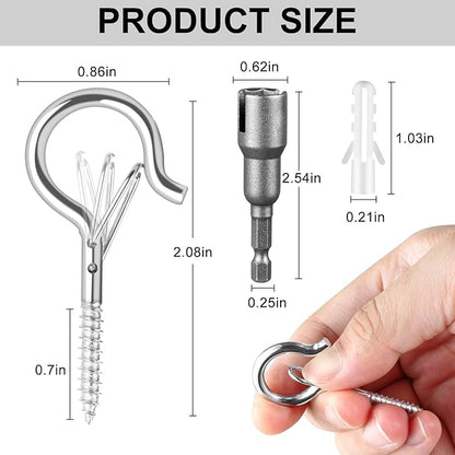 96 PCS Q-Hanger Hooks, Screw Hooks - Image 7