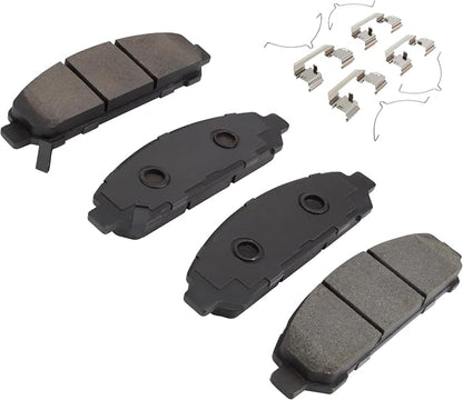 Premium Semi-Metallic Front Brake Pads Compatible - Image 2