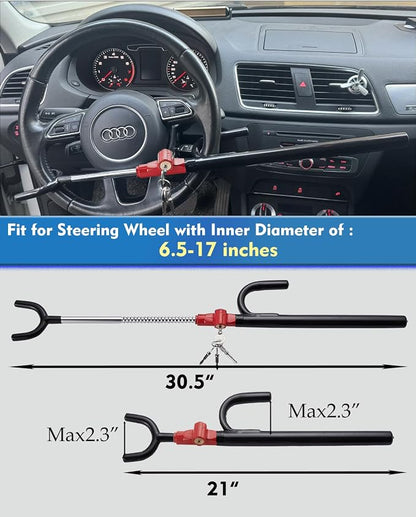 Steering Wheel Lock Anti-Theft car Device Car Wheel Locks Heavy Duty Vehicle - Image 3