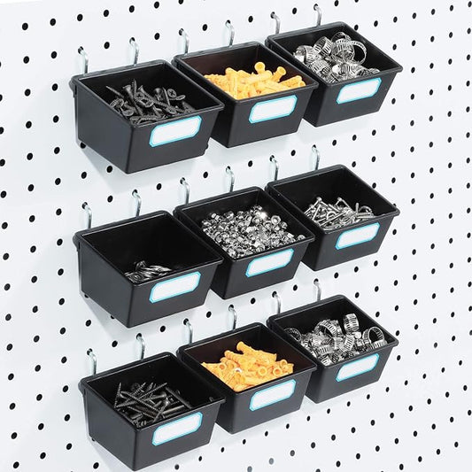 FRIMOONY 16 Pack Pegboard Bins by FRIMOONY