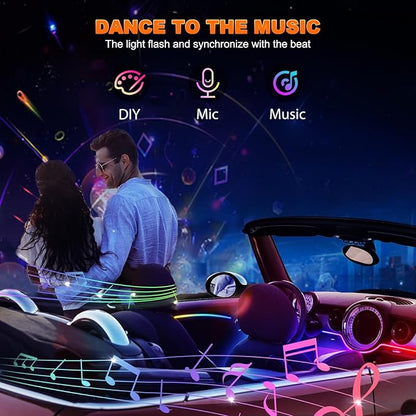 Car LED Strip Lights, Interior Acrylic LED Lights - Image 7