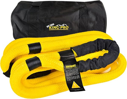 KING-PRO Kinetic Recovery Rope 1“x30' Towing Rope 44, 000lbs Breaking Strength - Image 2
