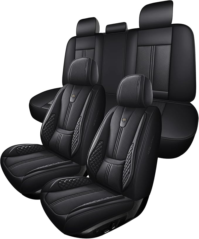 Car Seat Covers Full Set, Easy Install Luxury Leather Automotive Seat Covers - Image 7