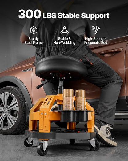 VEVOR Garage Stool, Rolling Mechanic Stool - Image 6