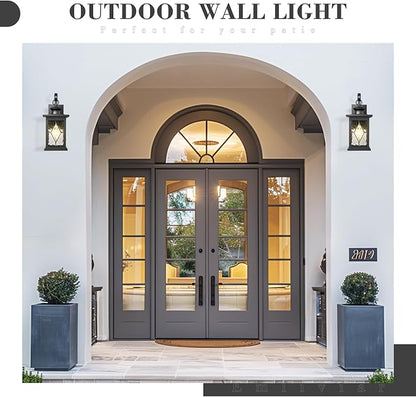 Emliviar Large Outdoor Wall Lantern 18 Inch, Outside Lights - Image 5