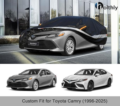 10 Layers Car Cover Custom Fit for Toyota Camry Waterproof All Weather for - Image 6