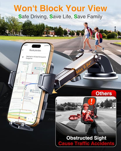VANMASS 2025 Upgraded Car Phone Mount, Patent Safety Cell Phone Mount - Image 5