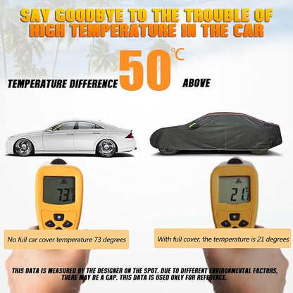 Breathable New Material, Waterproof Car Cover, Locks and Zipper Doors, - Image 3