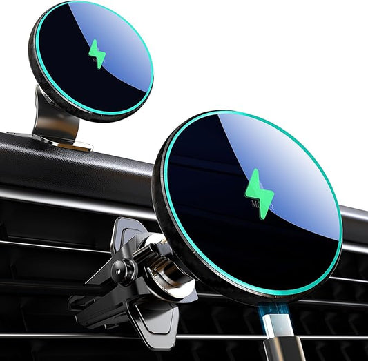 MOKPR for Magsafe Car Mount Charger-15W Wireless Car Charger-Magnetic Car Phone by MOKPR