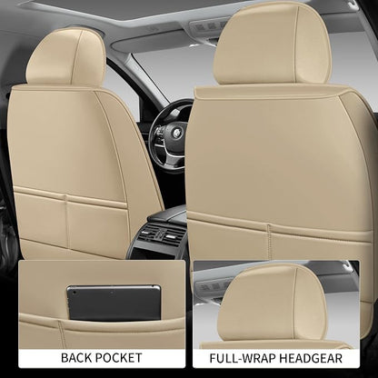 Car Seat Covers Front Only, Easy Install Luxury Leather Automotive Seat Covers - Image 4