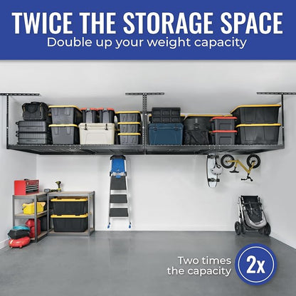 SafeRacks Overhead Storage Rack, Heavy Duty 600 lb Capacity, Adjustable Garage - Image 2