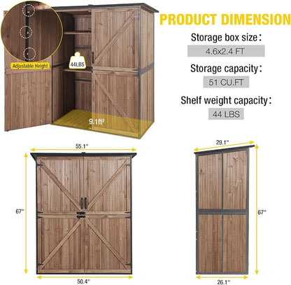 Aivituvin Storage Shed Outdoor Storage Cabinet Upgraded - Image 6