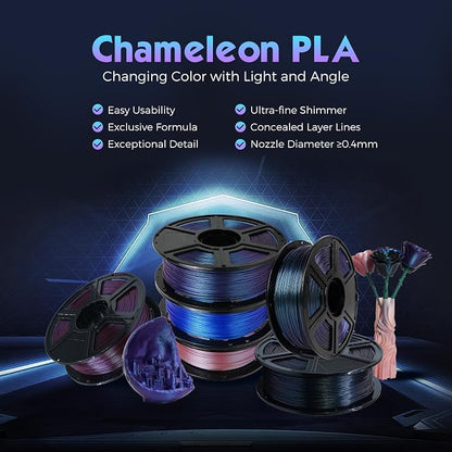 FLASHFORGE PLA Filament 1.75mm +/- 0.02mm Upgraded Nebula Purple, Color - Image 2