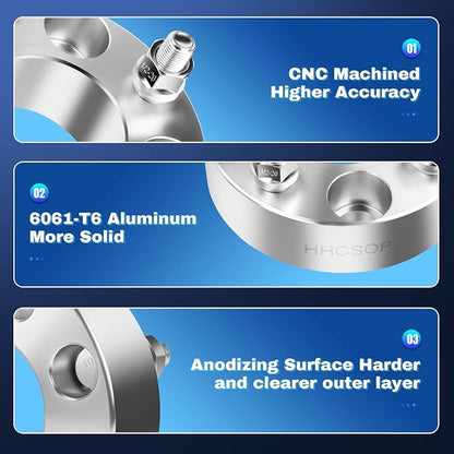 HHCSOP 4x4 Golf Cart Wheel Spacers 1.5 inch ATV Wheel Adapters - Image 5