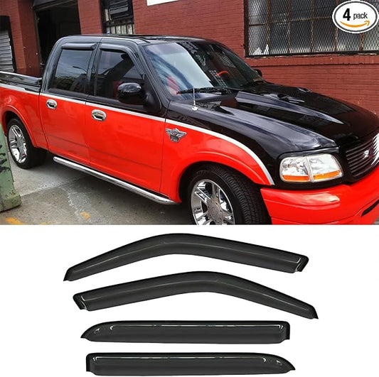 94949 Side Window Wind Deflector, Window Visor fit by Puermto