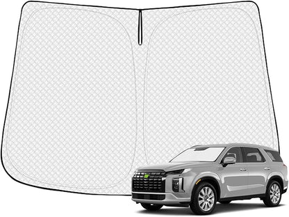 Windshield Sun Shade for 2020-2025 Hyundai Palisade Accessories Thicken 6-Layer by Canvcle
