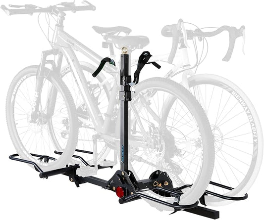 POLESTAR Hitch Mounted 2-Bike Rack, 200lbs Capacity Bike Rack Hitch by POLESTAR