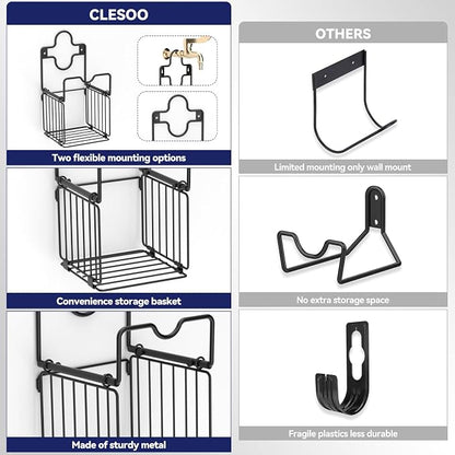 Garden Hose Holders for Outside Metal Water Hose Holder Wall Mount Hose Hanger - Image 6